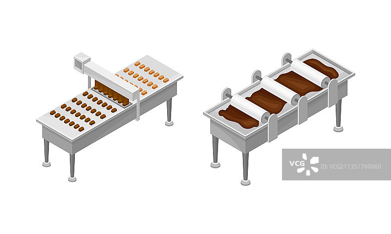 巧克力生产自动化设备图片素材