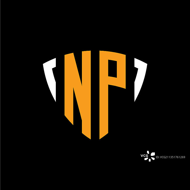 np logo首字母组合设计模板图片素材