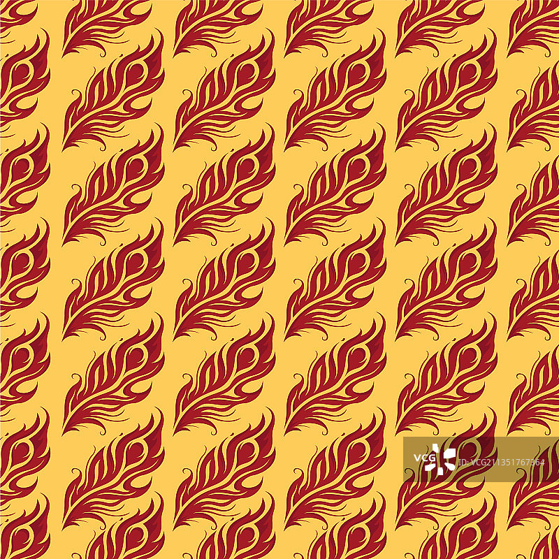 孔雀羽毛设计无缝图案图片素材