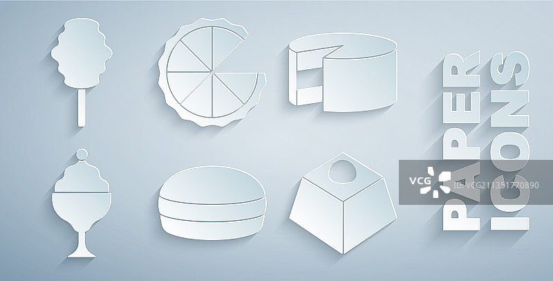 马卡龙曲奇蛋糕冰淇淋甜点图片素材