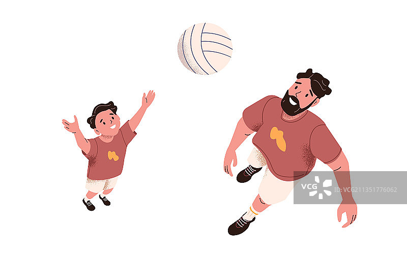 父亲和儿子快乐地玩耍图片素材