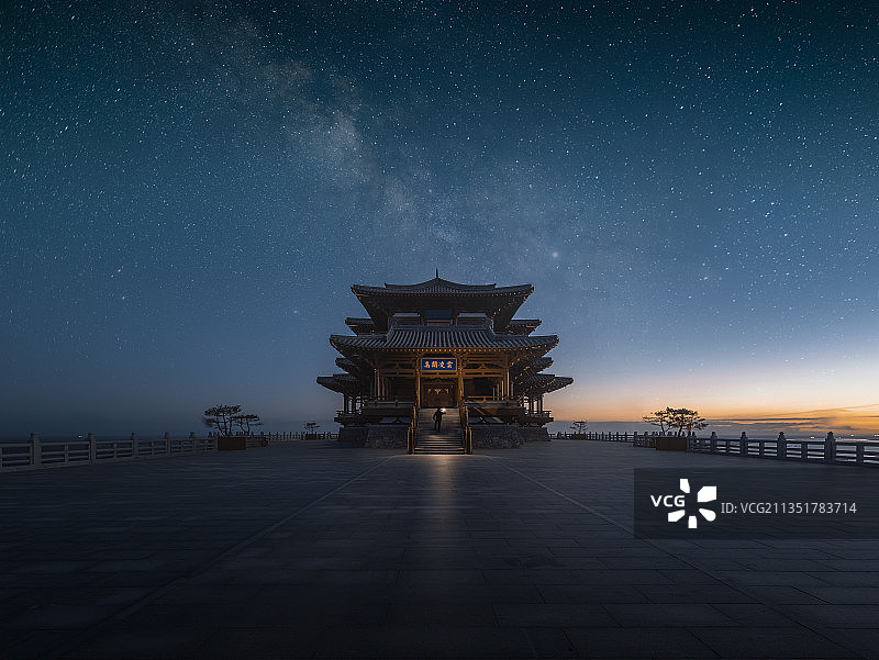 抚远东极阁广场图片素材