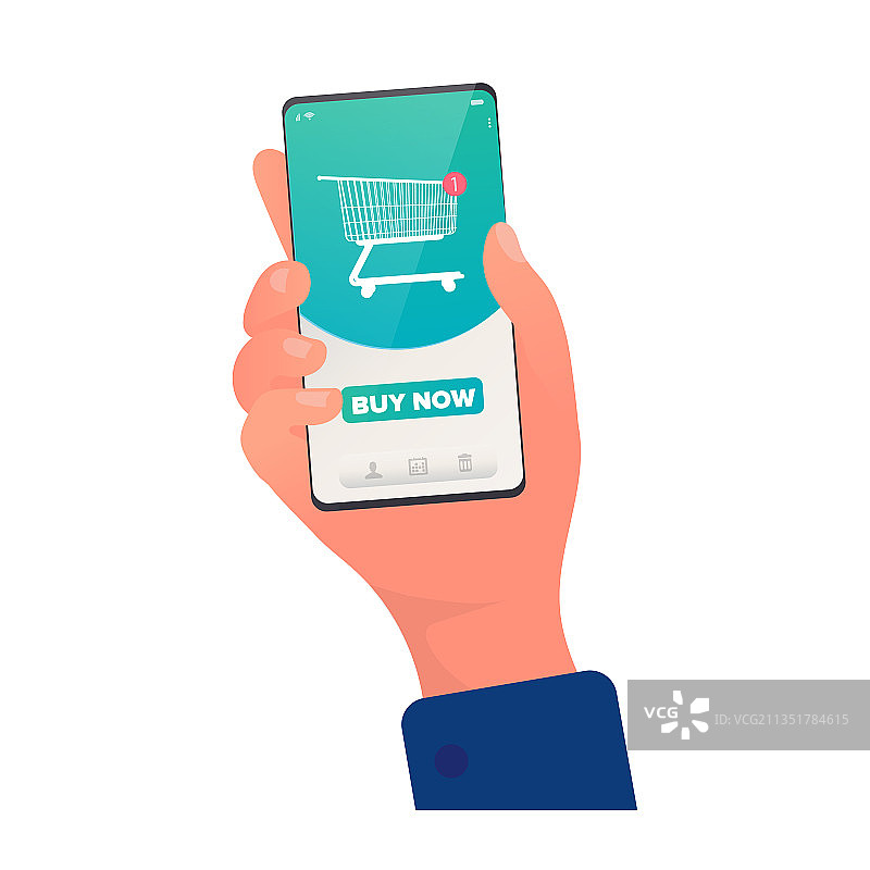 通过APP购物车进行购买图片素材