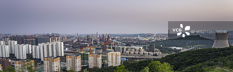 北京首钢工业园夜景图片素材