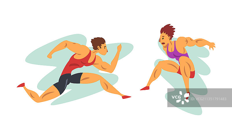 从事体育运动的健壮男人图片素材