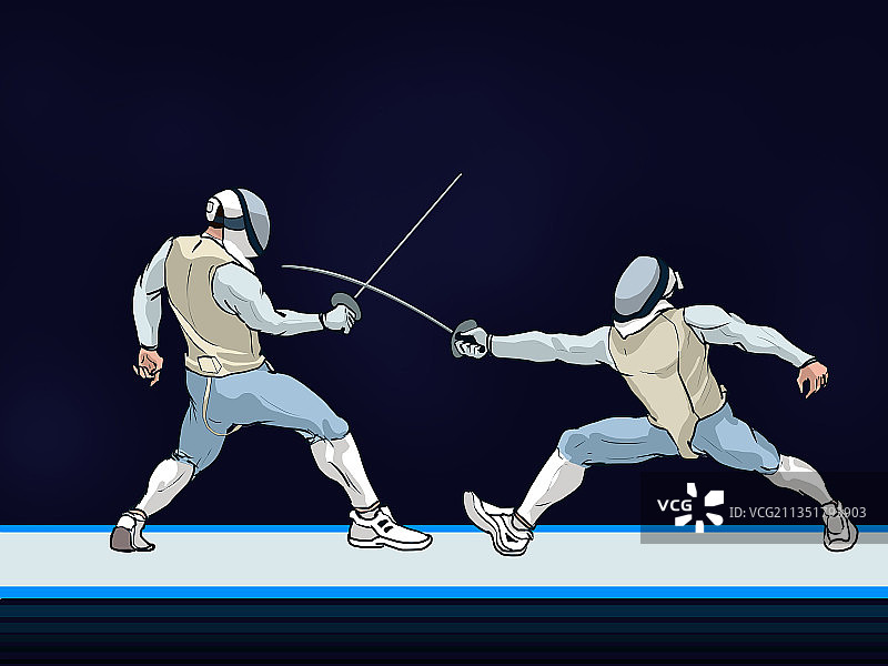 帅气的运动-击剑图片素材