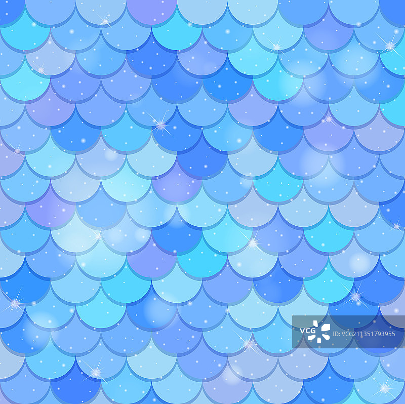 鱼鳞无缝图案背景图片素材