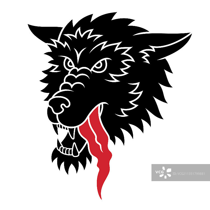 狼纹身001图片素材