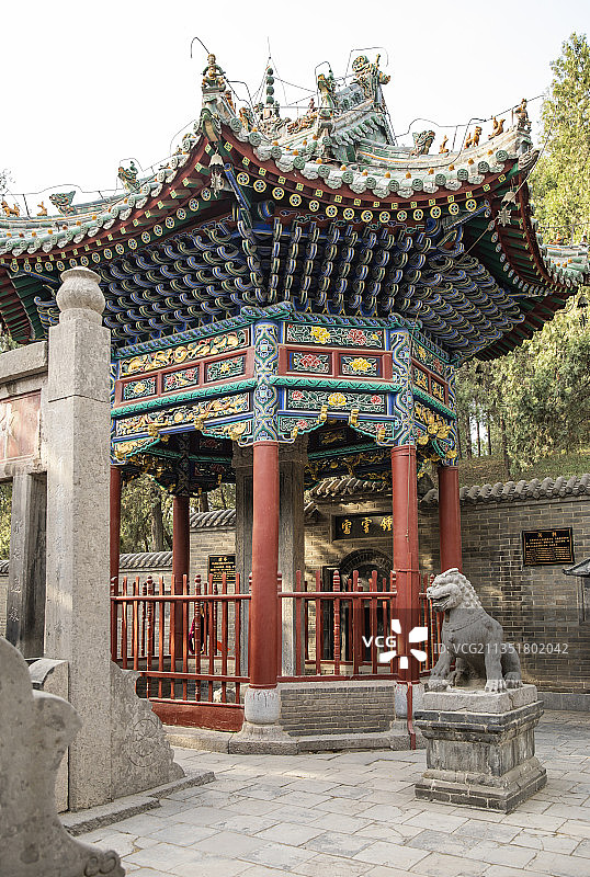 河南省洛阳市关林庙汉寿亭及石碑图片素材