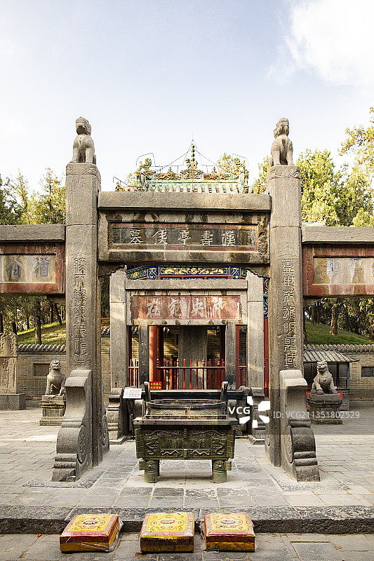 河南省洛阳市关林庙牌坊图片素材