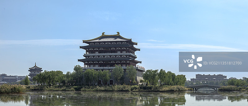 宁夏银川灵武市高庙公园图片素材