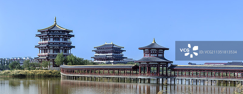 宁夏银川灵武市高庙公园图片素材