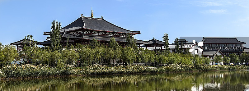 宁夏银川灵武市西湖公园图片素材