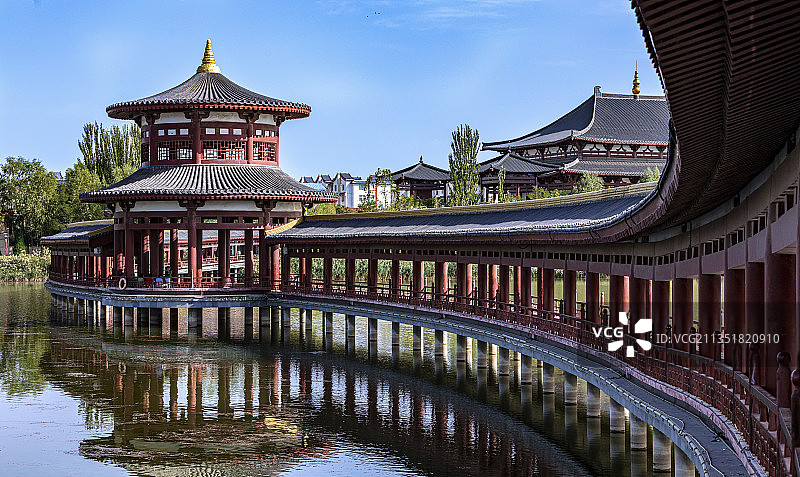 宁夏银川灵武市西湖公园图片素材