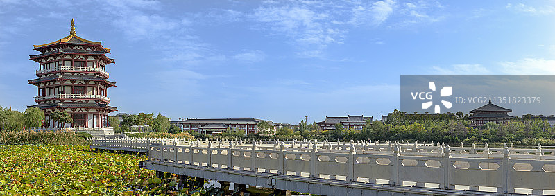 宁夏银川灵武市西湖公园图片素材
