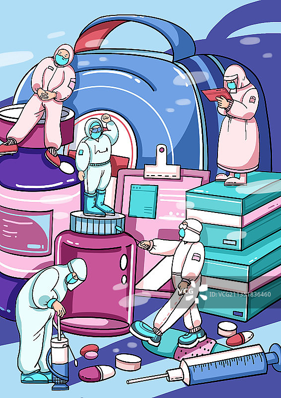 致敬战疫的一线人员图片素材