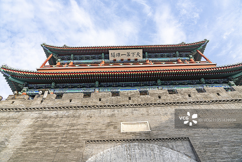 居庸关长城城楼建筑图片素材