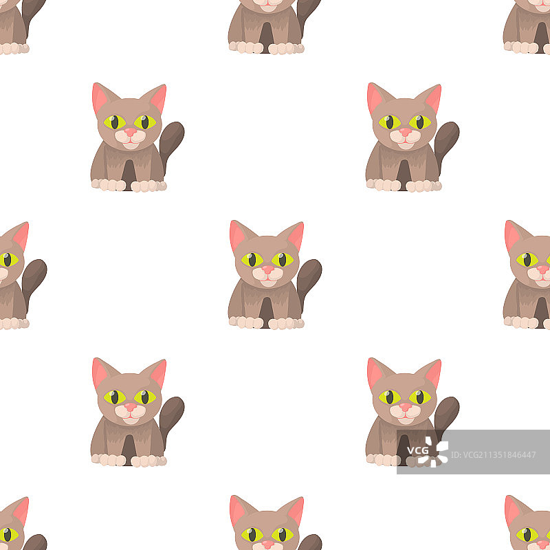 猫图案无缝背景图片素材