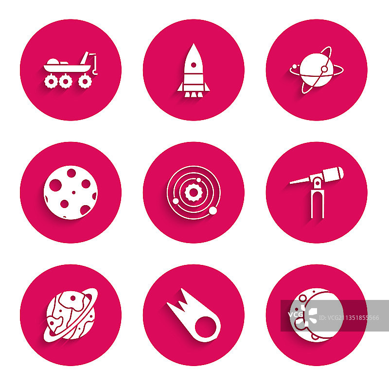 太阳系彗星陨落快速月球图片素材