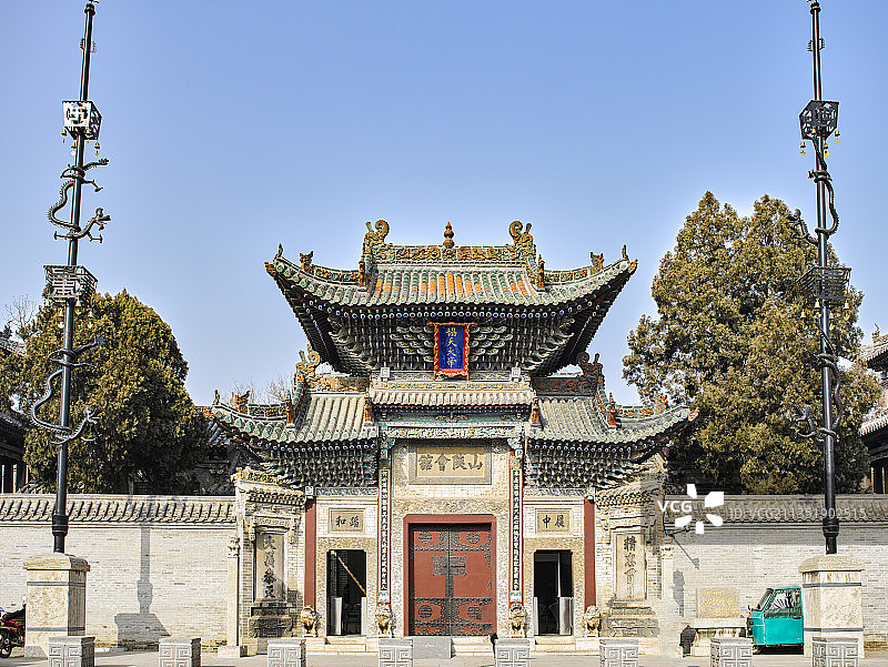 山东省聊城市聊城古城山陕会馆山门图片素材