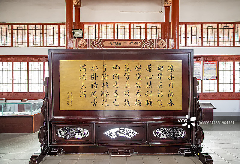 山东济南章丘百脉泉公园李清照故居图片素材