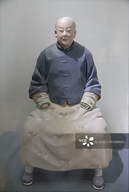 天津泥人张美术馆馆藏艺术品清代张明山作品清代人物肖像图片素材