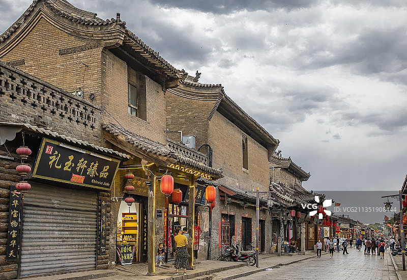 山西省晋中市历史文化古城世界文化遗产平遥古城图片素材
