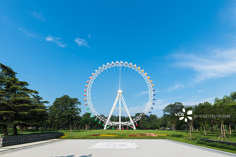 北京龙潭中湖公园的摩天轮图片素材