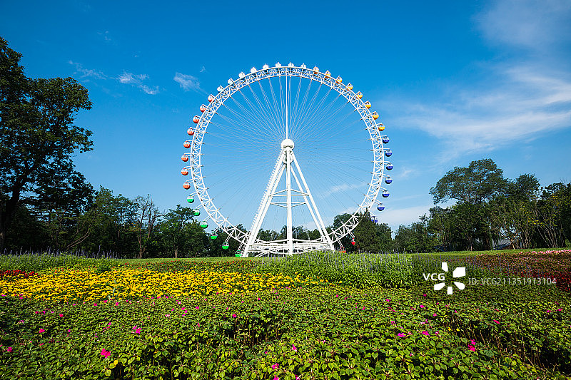 北京龙潭中湖公园的摩天轮图片素材