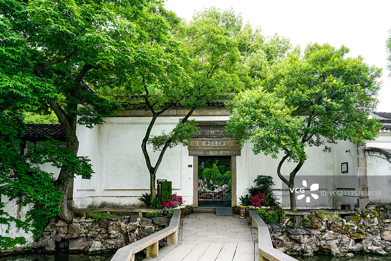 中国江苏省苏州市的沧浪亭图片素材