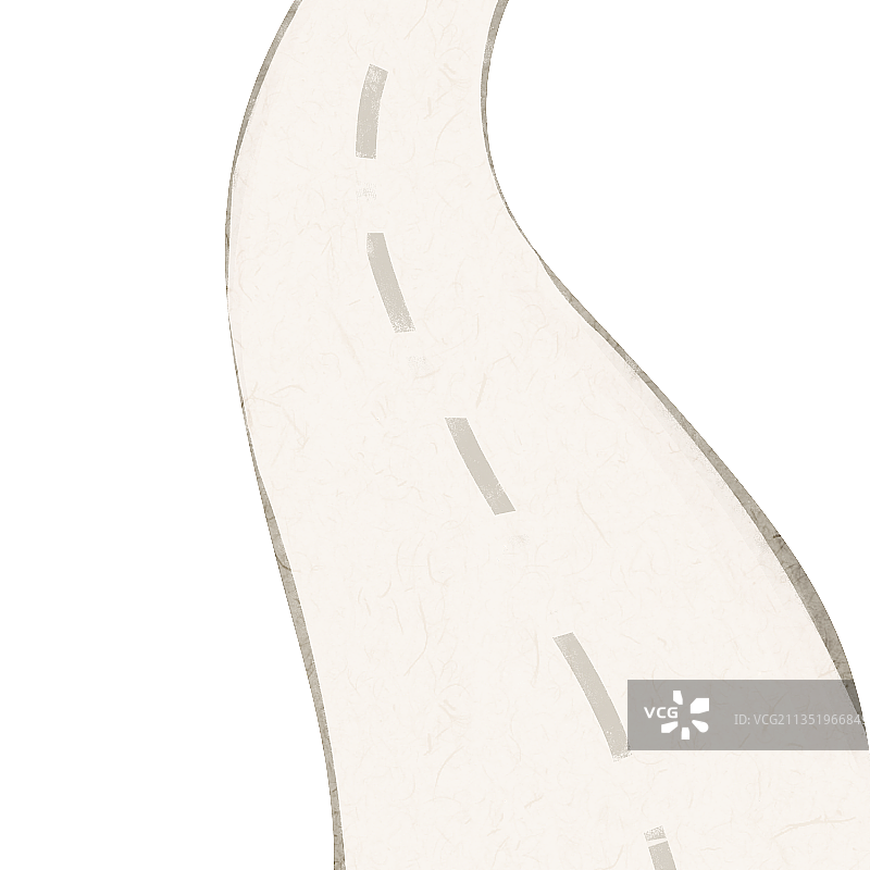 马路插画元素图片素材