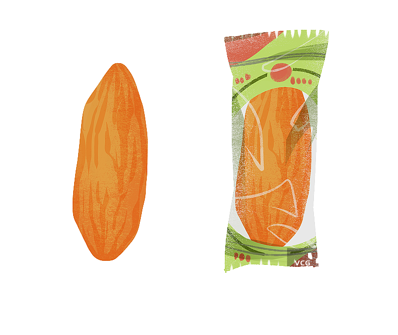 零食红薯仔插画元素图片素材