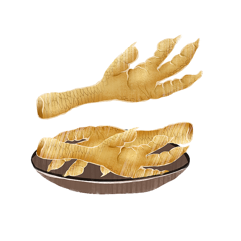 零食卤凤爪插画元素图片素材