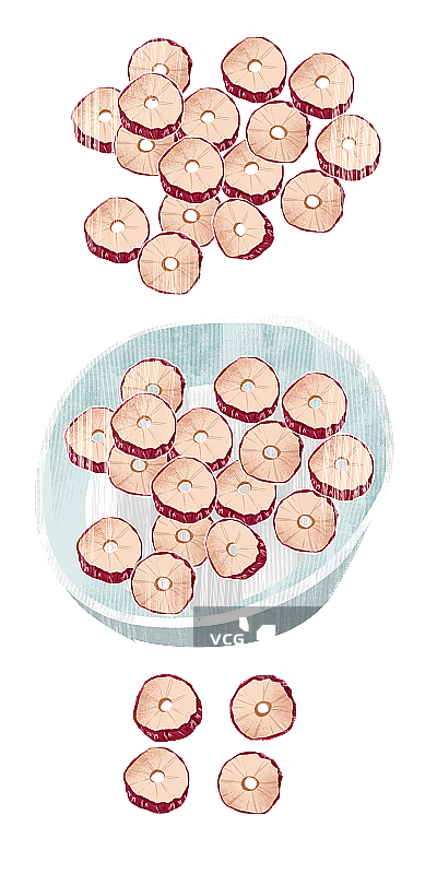 零食红枣片插画元素图片素材