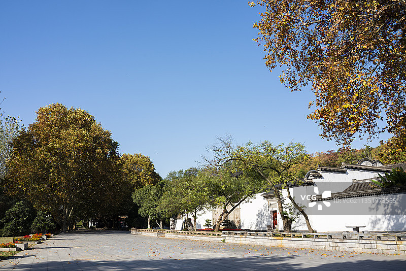 安徽省马鞍山市采石矶风景区李白纪念馆图片素材