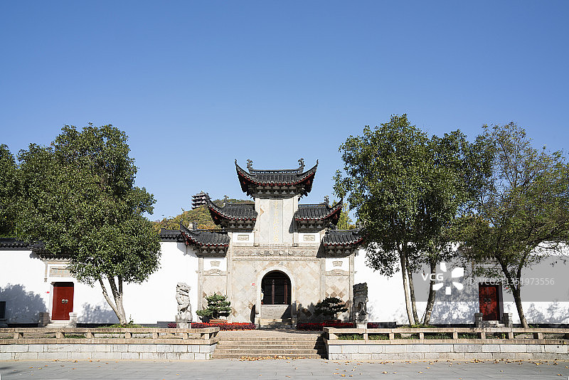 安徽省马鞍山市采石矶风景区李白纪念馆图片素材