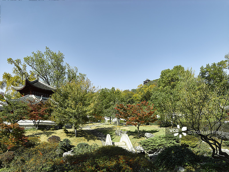 安徽省马鞍山市采石矶风景区李白纪念馆图片素材