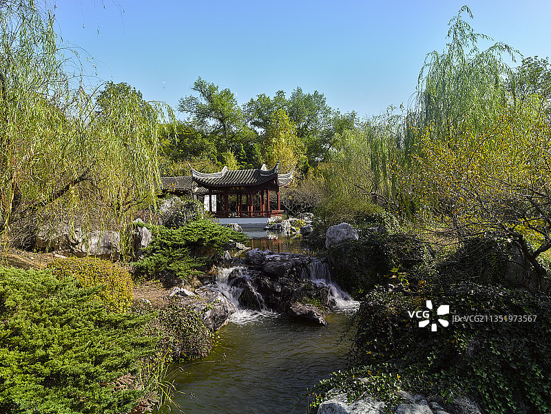 安徽省马鞍山市采石矶风景区李白纪念馆图片素材