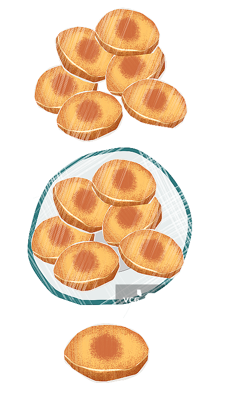 零食胡萝卜果蔬脆插画图片素材