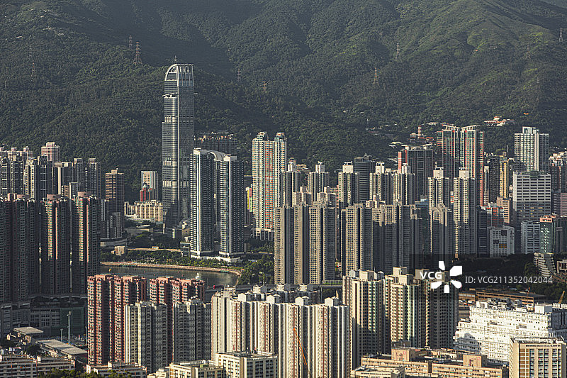 荃青全景——中国香港新界 荃湾 青衣 大帽山 粤港澳大湾区图片素材