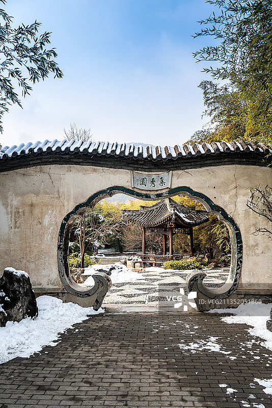 北京植物园集秀园图片素材