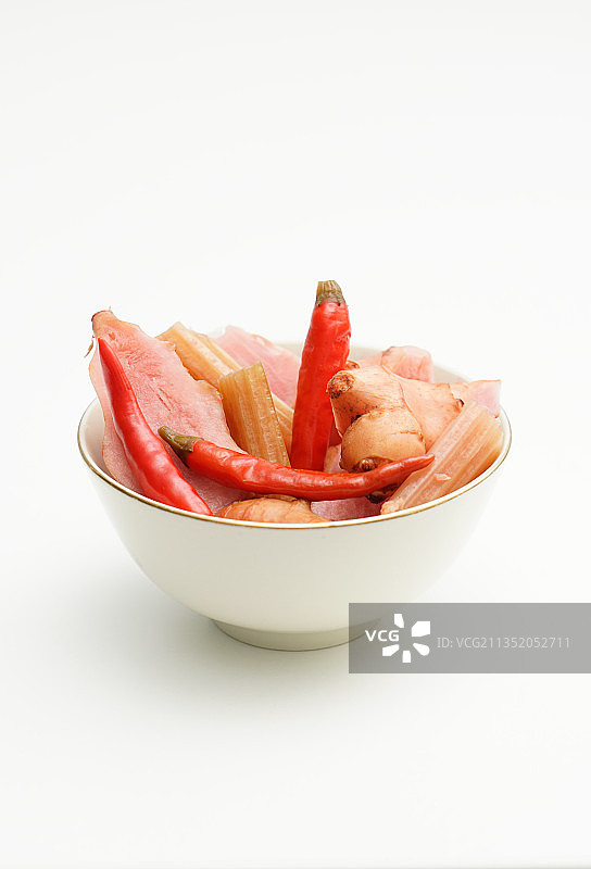 中华美食一碗四川老坛泡菜图片素材