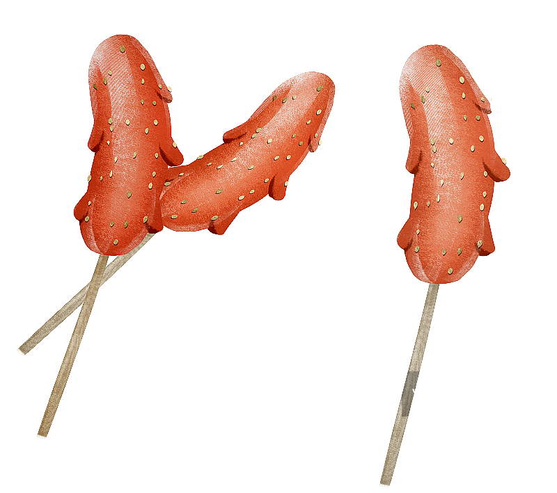 零食热狗插画元素图片素材