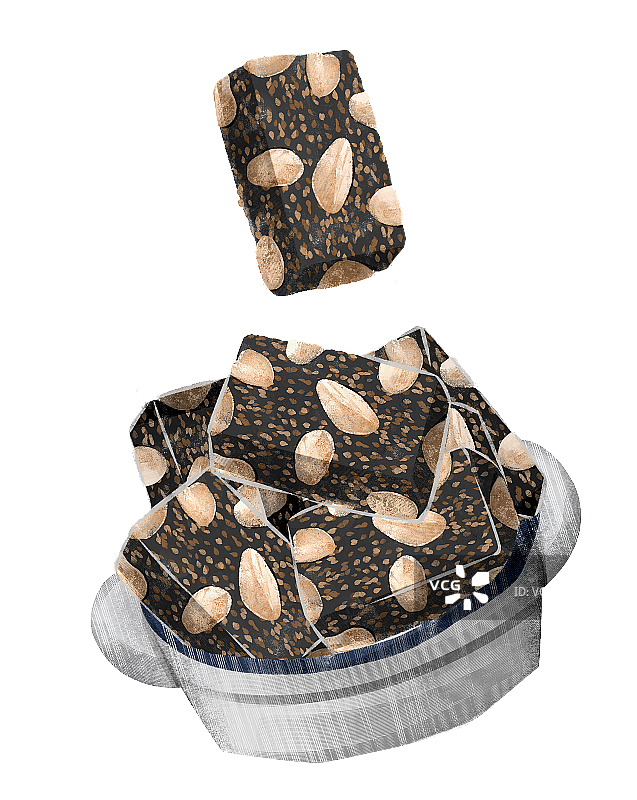 零食芝麻花生酥插画元素图片素材