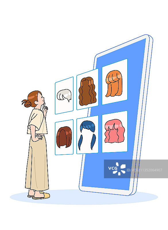 虚拟现实：在线选择角色物品图片素材