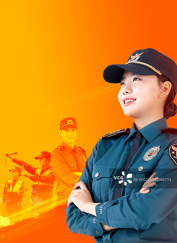 韩国警察日海报图片素材