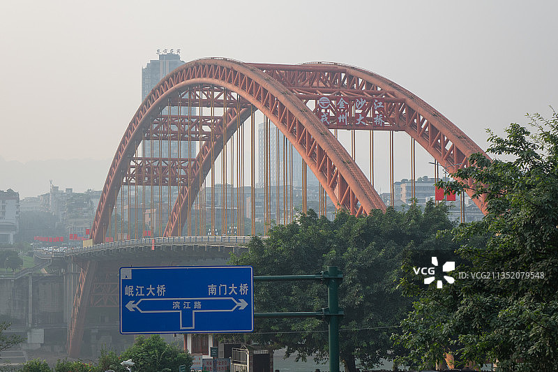 钢结构拱桥图片素材