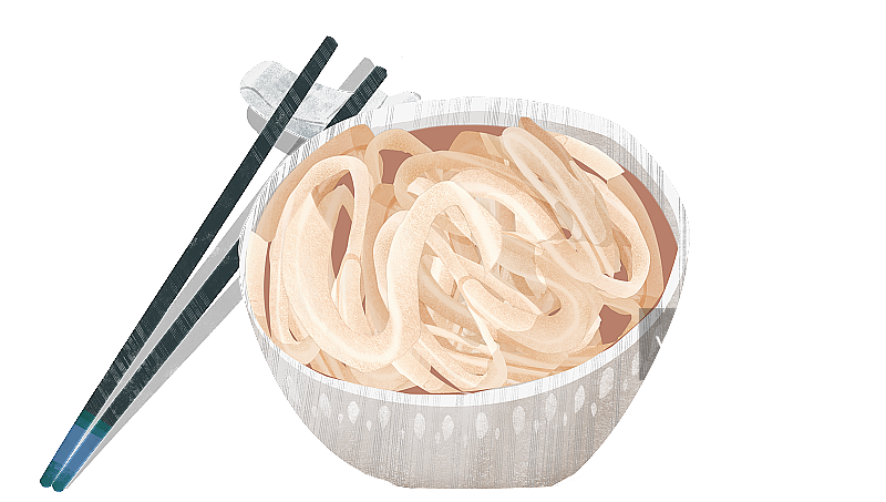 刀削面烩面插画元素图片素材