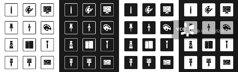电脑显示器屏幕移液器图钉合集图片素材