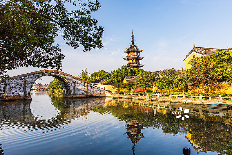 苏州吴江震泽古镇图片素材